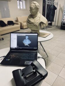3D сканирование бюста в музее изобразительных искусств